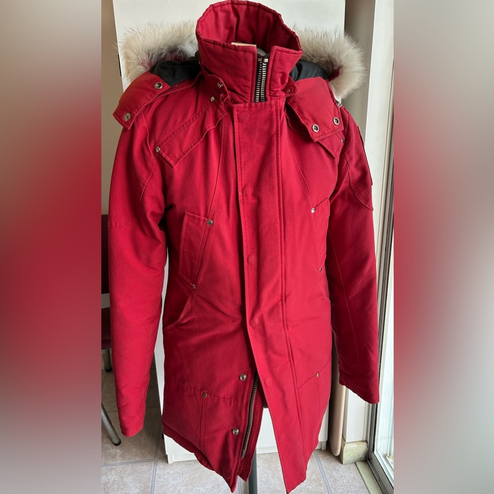 Moose Knuckles Red Parka